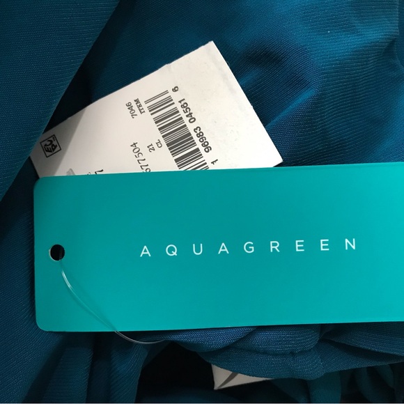 Aqua Green Romper, Women's Keyhole Blouson (5 Star) Style - Picture 10 of 11